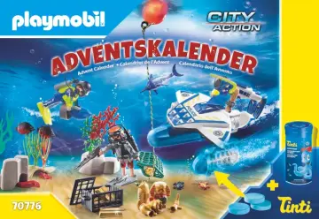 Instrukcje obsługi Playmobil 70776 - Kalendarz adwentowy "Zabawa w wodzie - Akcja nurków policyjnych" (1)