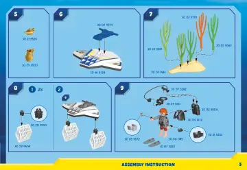 Manuales de instrucciones Playmobil 70776 - Calendario de Adviento Misión policial de buceo diversión en el baño (5)