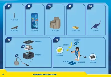 Manuales de instrucciones Playmobil 70776 - Calendario de Adviento Misión policial de buceo diversión en el baño (6)