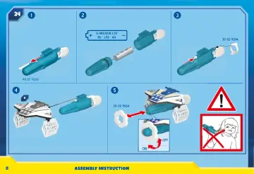 Manuales de instrucciones Playmobil 70776 - Calendario de Adviento Misión policial de buceo diversión en el baño (8)