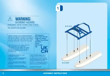 Bygganvisningar Playmobil 70779 - Polisens vattenflygplan: polisjakt på smugglare (2)