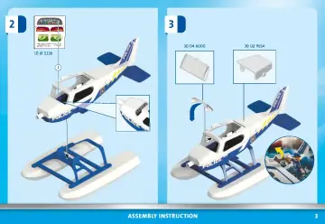 Manual de instruções Playmobil 70779 - Polícia Hidroavião: perseguição de contrabandista (3)