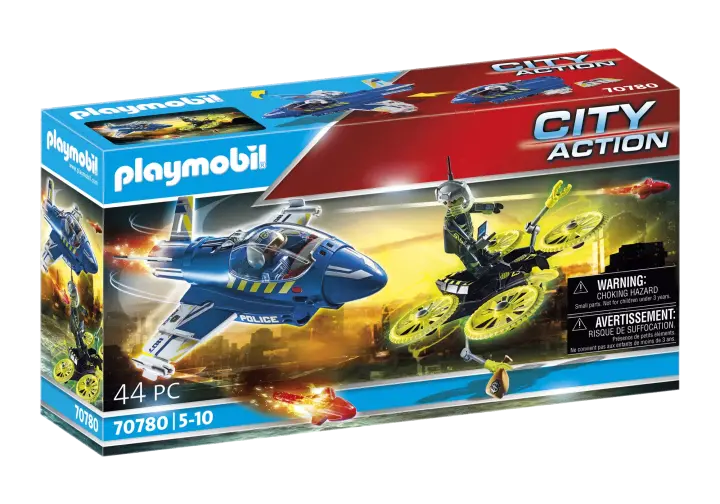 Playmobil 70780 - Jet della Polizia e drone - BOX