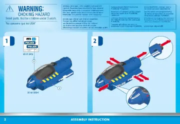 Instrukcje obsługi Playmobil 70780 - Policyjny odrzutowiec: Pościg za dronem (2)