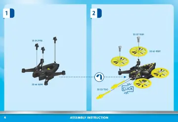 Istruzioni di montaggio Playmobil 70780 - Jet della Polizia e drone (4)