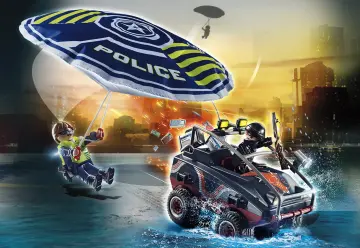 Playmobil 70781 - Police Parachute with Amphibious Vehicle