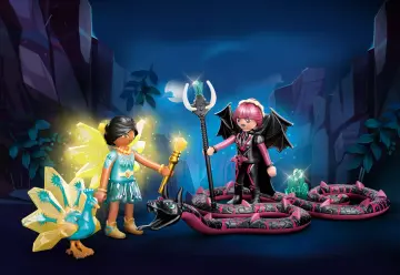 Playmobil 70803 - Crystal Fairy y Bat Fairy con animales del alma
