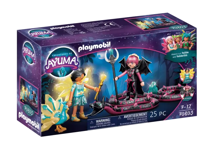 Playmobil 70803 - Crystal Fairy e Bat Fairy con i compagni animali - BOX