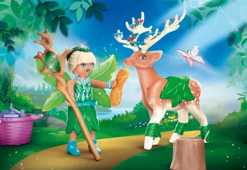 Playmobil 70806 - Forest Fairy e il suo compagno animale