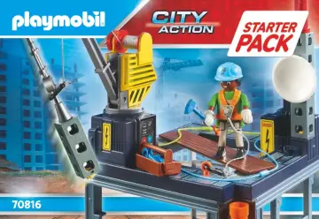 Οδηγίες συναρμολόγησης Playmobil 70816 - Starter Pack Εργοτάξιο με ανυψωτικό γερανό (1)