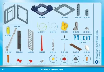 Manual de instruções Playmobil 70816 - Starter Pack Construção com grua (12)