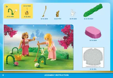 Bouwplannen Playmobil 70819 - Starterpack Prinsessentuin (6)