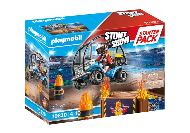 Playmobil 70820 - Starter Pack Stuntshow Quad mit Feuerrampe - BOX