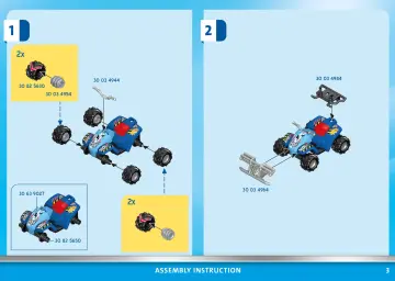 Istruzioni di montaggio Playmobil 70820 - Starter Pack Stuntshow Quad con Rampa Infuocata (3)