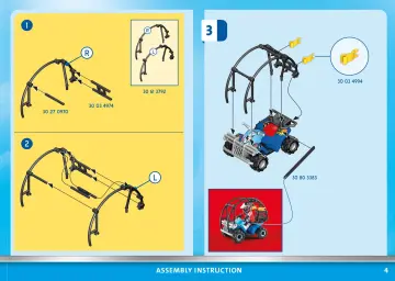 Istruzioni di montaggio Playmobil 70820 - Starter Pack Stuntshow Quad con Rampa Infuocata (4)