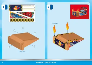 Manual de instruções Playmobil 70820 - Starter Pack Stuntshow Quad com Rampa de Fogo (5)