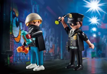 Playmobil 70822 - DuoPack Policeman and Street Artist