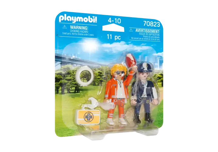 Playmobil 70823 - DuoPack Sürgősségi orvos és rendőrnő - BOX