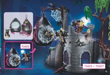 Összeszerelési útmutatók Playmobil 70825 - Bat Fairy - Denevér Tündér búvóhelye (13)