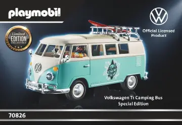 Οδηγίες συναρμολόγησης Playmobil 70826 - Volkswagen Bulli T1 - Special Edition (1)