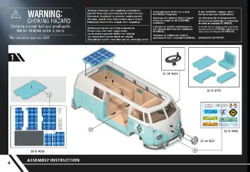 Οδηγίες συναρμολόγησης Playmobil 70826 - Volkswagen Bulli T1 - Special Edition (4)