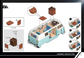 Οδηγίες συναρμολόγησης Playmobil 70826 - Volkswagen Bulli T1 - Special Edition (7)
