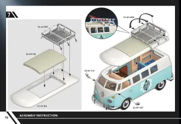Οδηγίες συναρμολόγησης Playmobil 70826 - Volkswagen Bulli T1 - Special Edition (10)