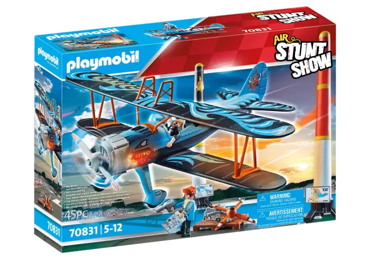 Playmobil 70831 - Air Stuntshow Biplan "Phénix" - BOX