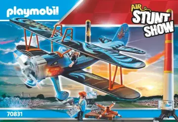 Bauanleitungen Playmobil 70831 - Air Stuntshow Doppeldecker "Phönix" (1)