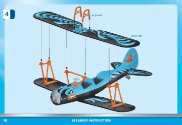 Notices de montage Playmobil 70831 - Air Stuntshow Biplan "Phénix" (10)