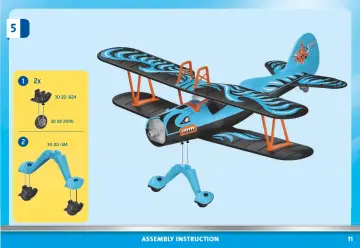 Bouwplannen Playmobil 70831 - Air Stuntshow dubbeldekker "Phoenix" (11)