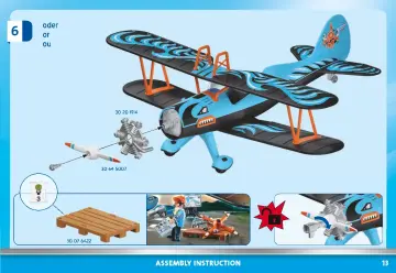 Bouwplannen Playmobil 70831 - Air Stuntshow dubbeldekker "Phoenix" (13)
