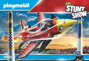 Bouwplannen Playmobil 70832 - Air Stuntshow jet "Eagle" (1)