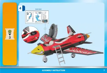 Bouwplannen Playmobil 70832 - Air Stuntshow jet "Eagle" (7)