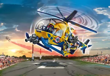 Playmobil 70833 - Air Stuntshow Helicóptero Rodagem de filme