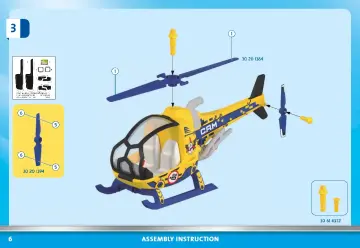 Notices de montage Playmobil 70833 - Air Stuntshow Hélicoptère et équipe de tournage (6)