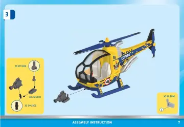 Bauanleitungen Playmobil 70833 - Air Stuntshow Filmcrew-Helikopter (7)