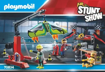Bauanleitungen Playmobil 70834 - Air Stuntshow Servicestation (1)