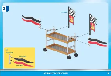 Istruzioni di montaggio Playmobil 70834 - Air Stunt Show Officina riparazioni (9)