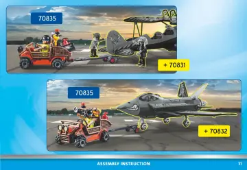 Istruzioni di montaggio Playmobil 70835 - Air Stunt Show Unità mobile riparazioni (11)