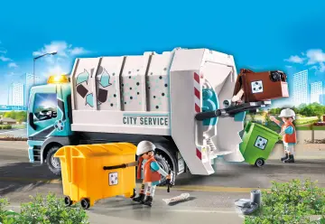 Playmobil 70885 - Camion smaltimento rifiuti con lampeggiante