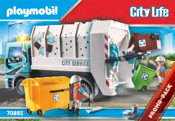 Οδηγίες συναρμολόγησης Playmobil 70885 - Φορτηγό ανακύκλωσης (1)