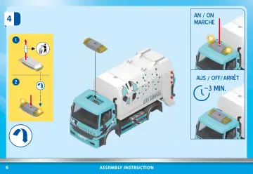 Notices de montage Playmobil 70885 - Camion poubelle avec effet lumineux (6)