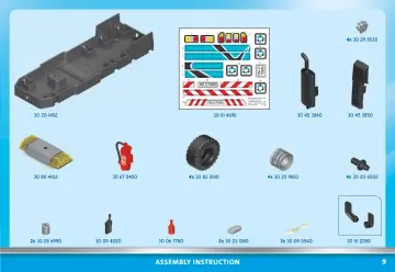 Istruzioni di montaggio Playmobil 70885 - Camion smaltimento rifiuti con lampeggiante (9)