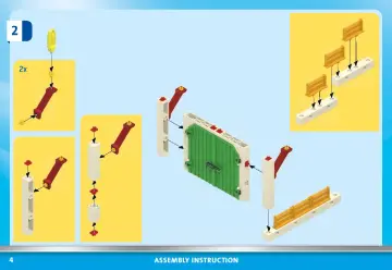 Istruzioni di montaggio Playmobil 70887 - Fattoria con trattore e animali (4)