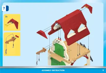 Istruzioni di montaggio Playmobil 70887 - Fattoria con trattore e animali (9)