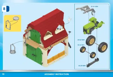 Istruzioni di montaggio Playmobil 70887 - Fattoria con trattore e animali (10)