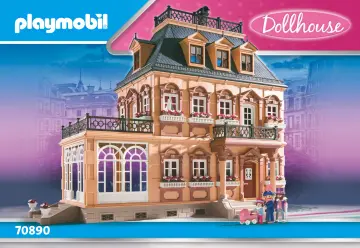 Bouwplannen Playmobil 70890 - Nostalgisch poppenhuis groot (1)