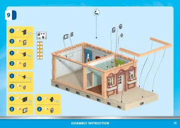 Bouwplannen Playmobil 70891 - Nostalgisch poppenhuis klein (15)