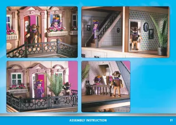 Manual de instruções Playmobil 70891 - Casa Pequena de bonecas Vitoriana (31)